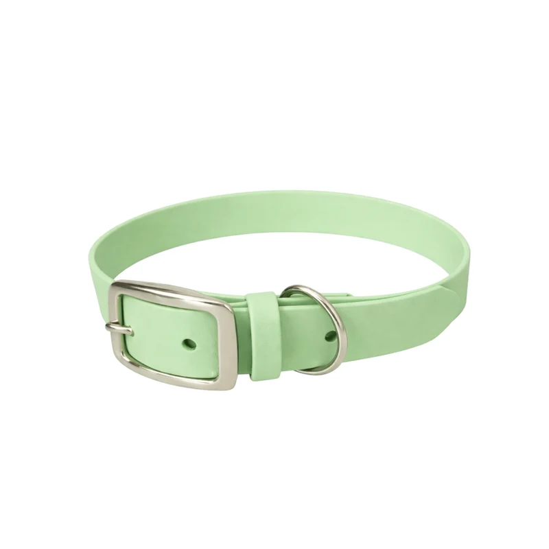 Set | Halsband & Hundeleine aus Biothane® 'Pastell grün'