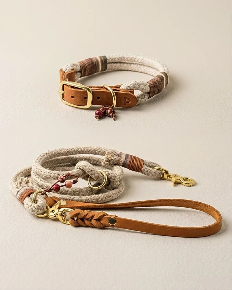 Set | Halsband & Leine 'Earthy'