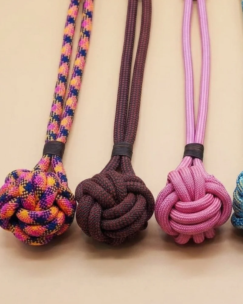 Schleuderball aus Upcycling-Kletterseil