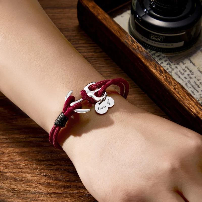 Personalisiertes Anker Armband Geschenk für Männer