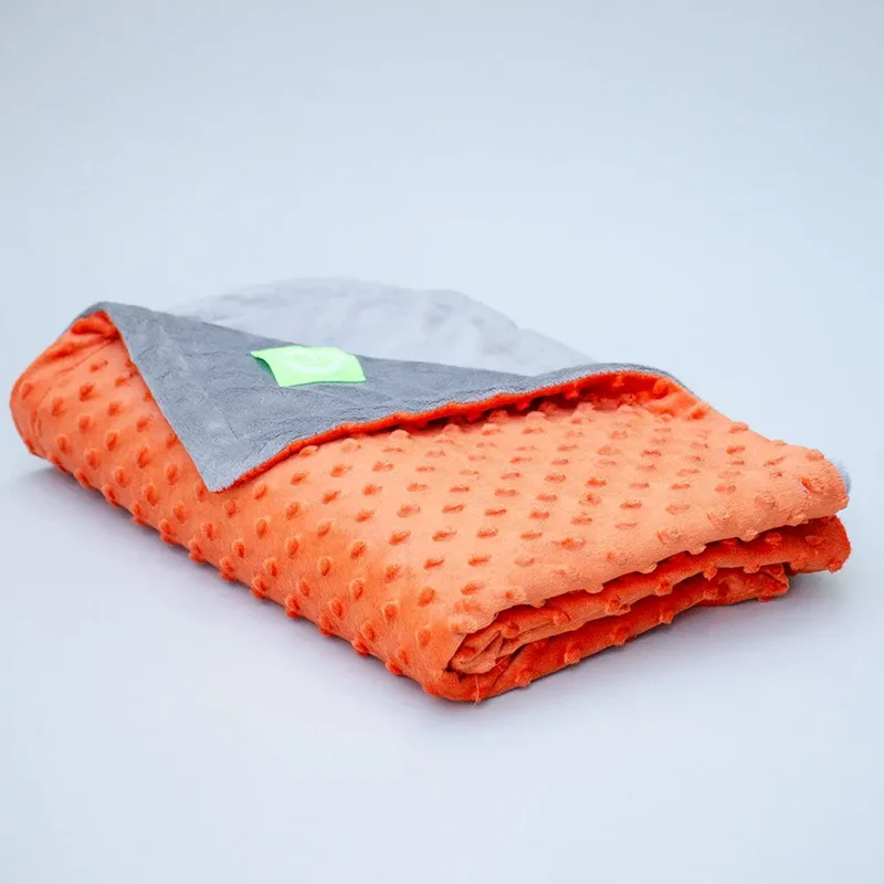 Die hochwertige Wendedecke "2 Sides" orange-grau