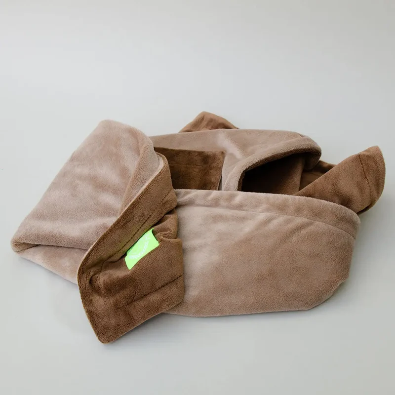 Kuschelige Wendedecke "2 Sides" beige-marone