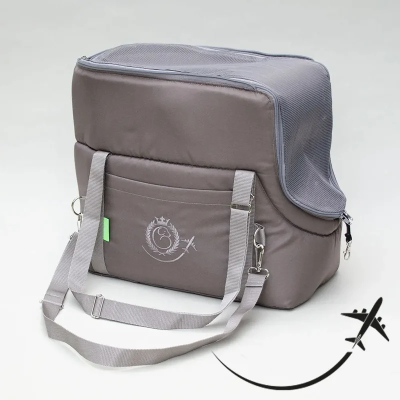 Hundeflugtasche AIR Lunch & Dinner – Taupe