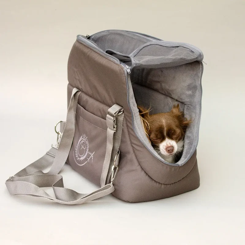 Hundeflugtasche AIR Lunch & Dinner – Taupe