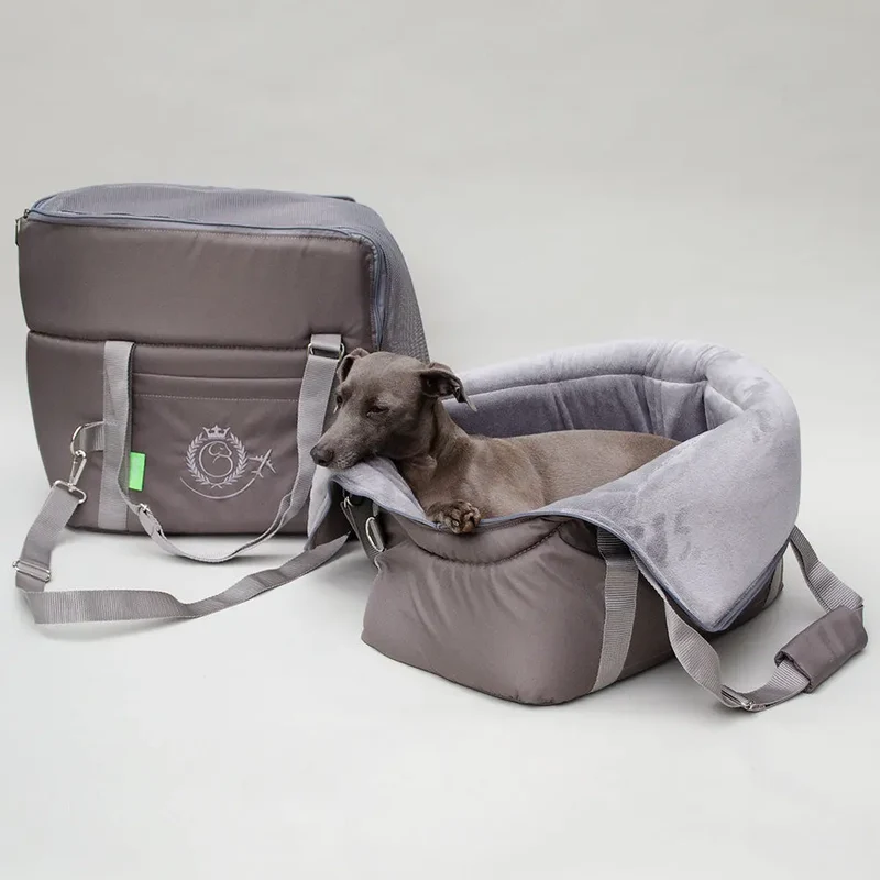 Hundeflugtasche AIR Lunch & Dinner – Taupe