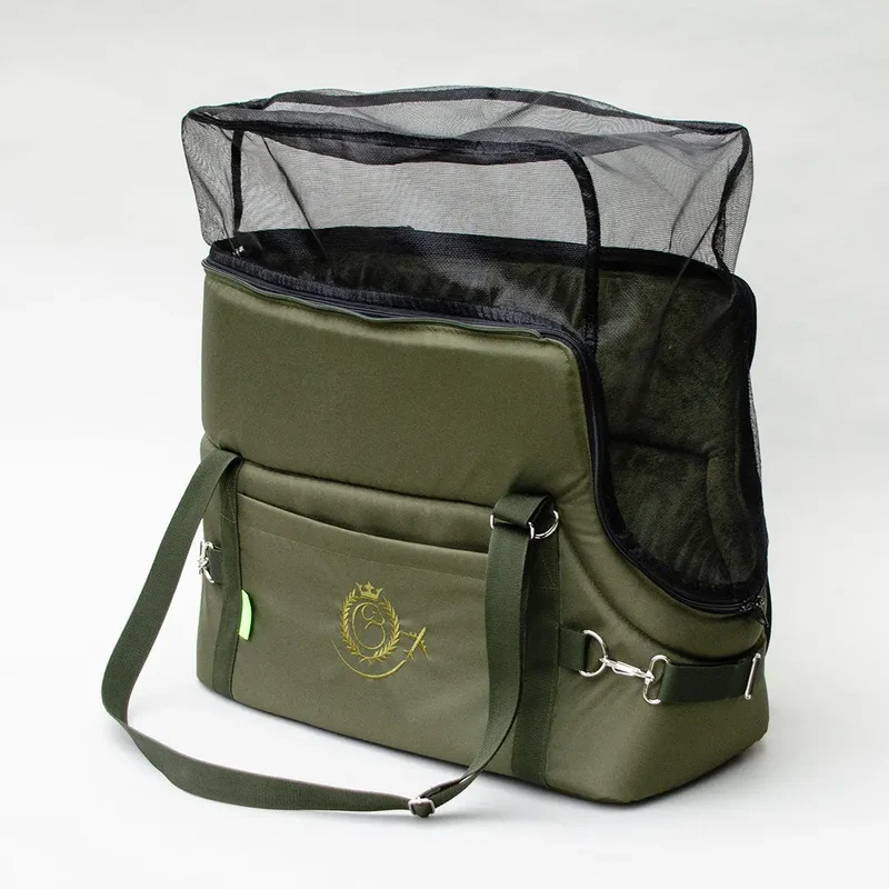 Hundeflugtasche AIR XL-LONG Lunch & Dinner – Oliv