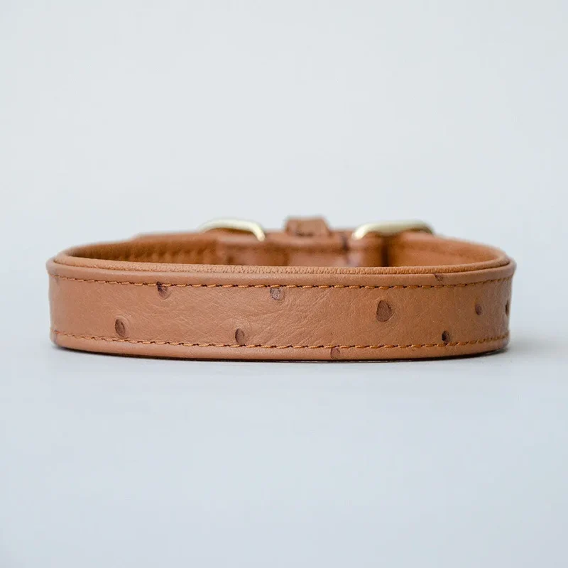 Halsband "Ostrich" aus hochwertigem Büffelleder