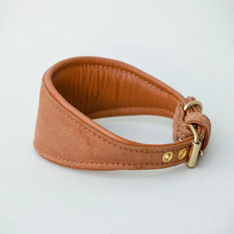 Windhund Lederhalsband "Nubuk-Greyhound"