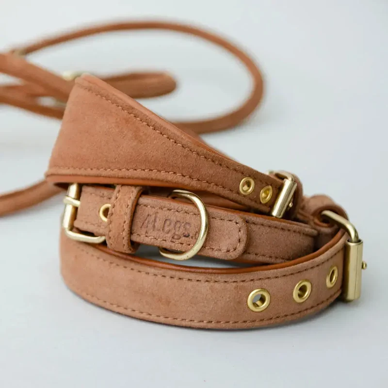 Windhund Lederhalsband "Nubuk-Greyhound"
