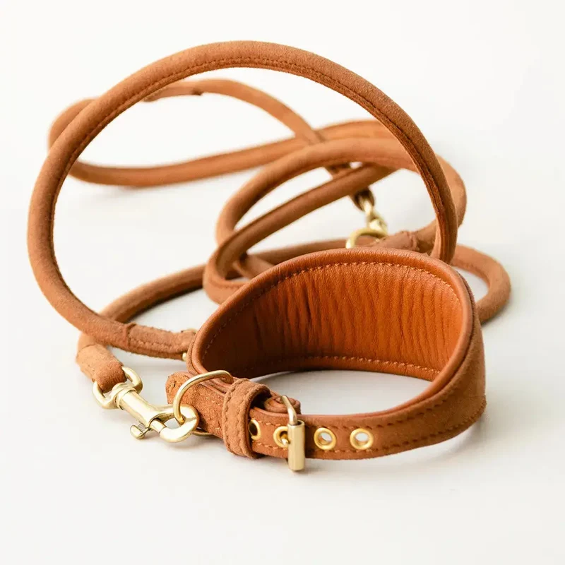 Windhund Lederhalsband "Nubuk-Greyhound"