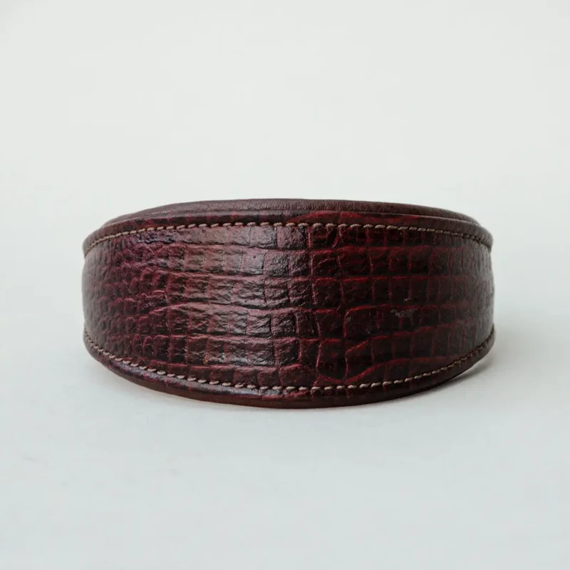 Gepolstertes Windhund-Halsband "Greyhound-Croco"