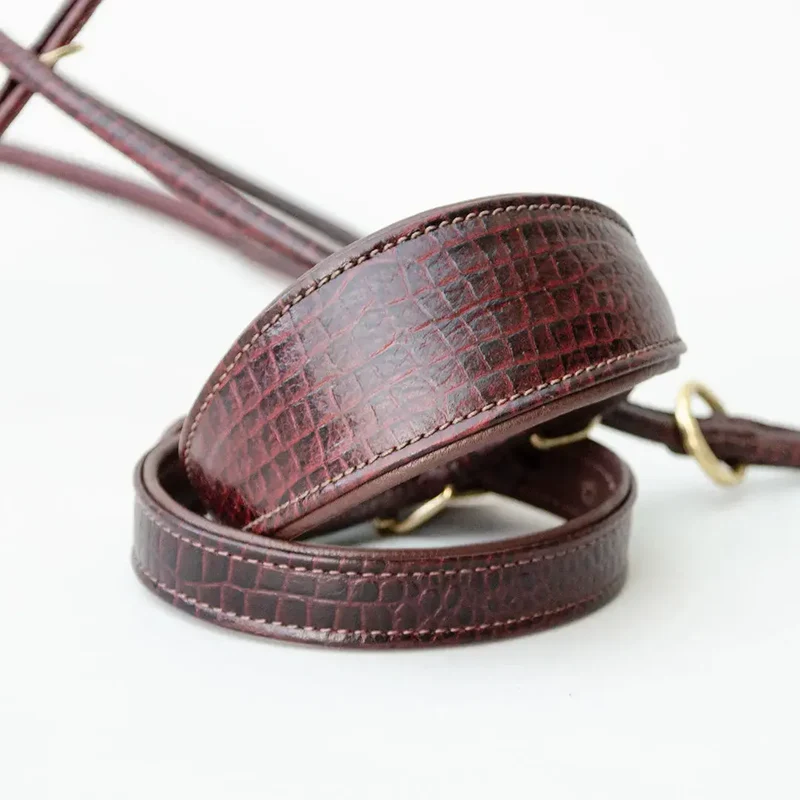 Gepolstertes Windhund-Halsband "Greyhound-Croco"