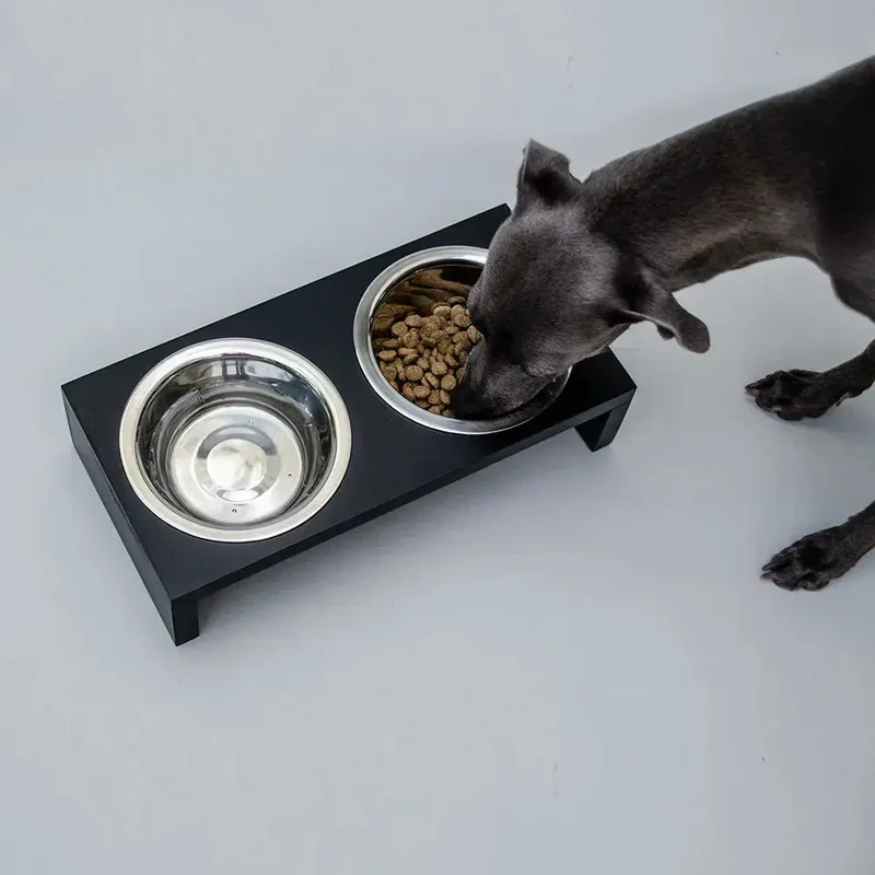 "Food Station" - elegante Futterstation - black