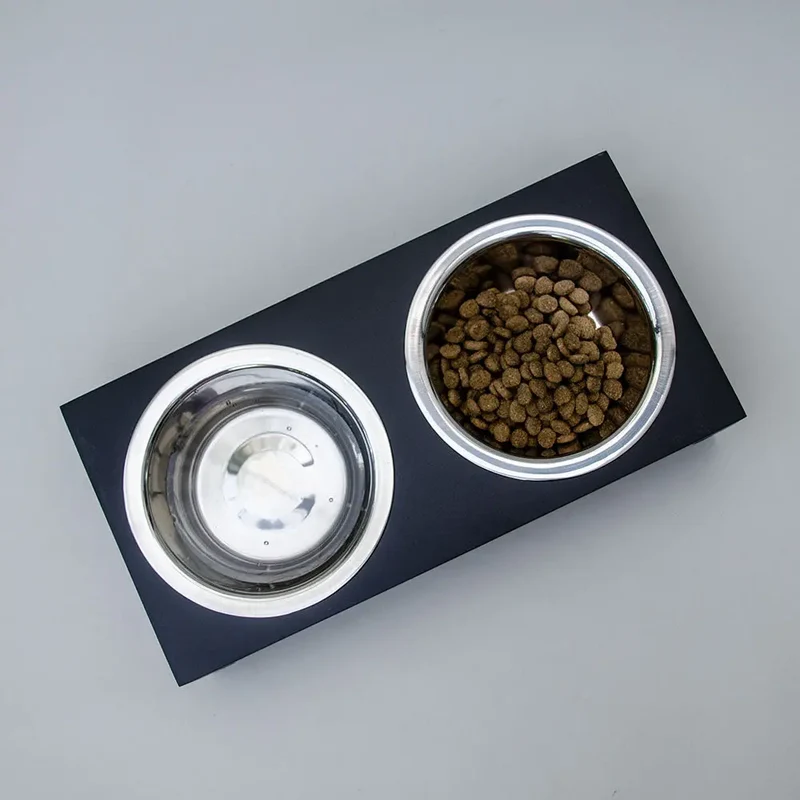 "Food Station" - elegante Futterstation - black