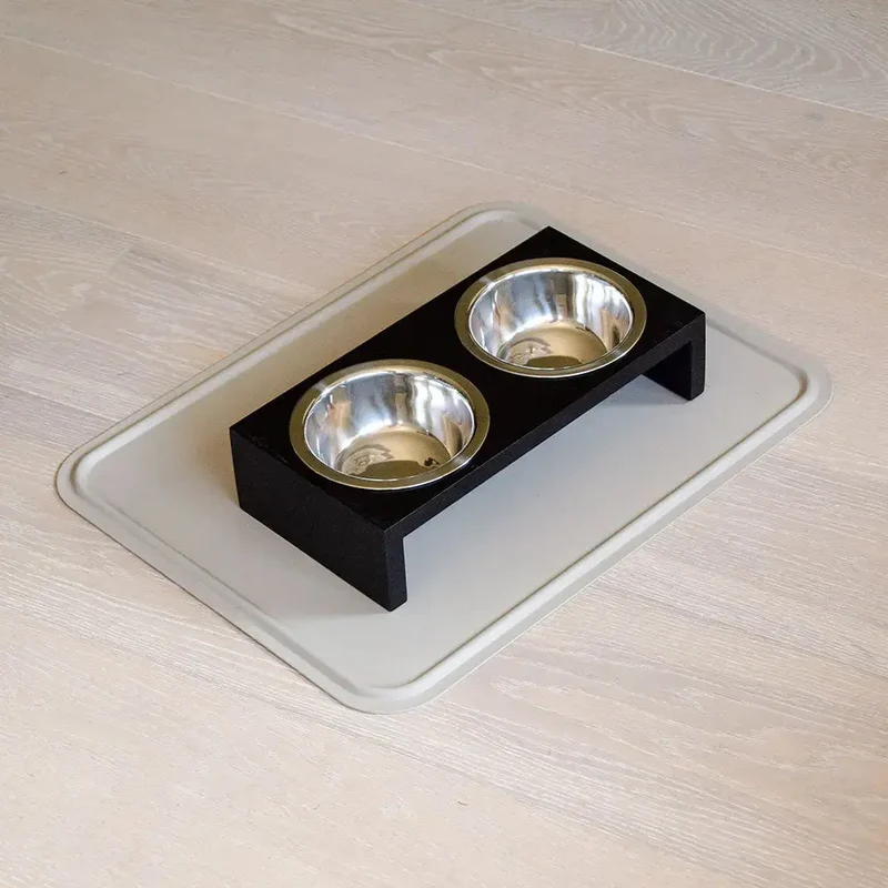 "Food Station" - elegante Futterstation - black