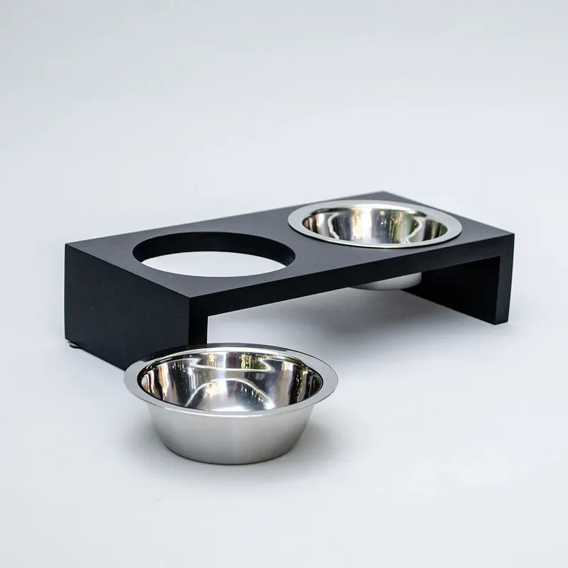 "Food Station" - elegante Futterstation - black