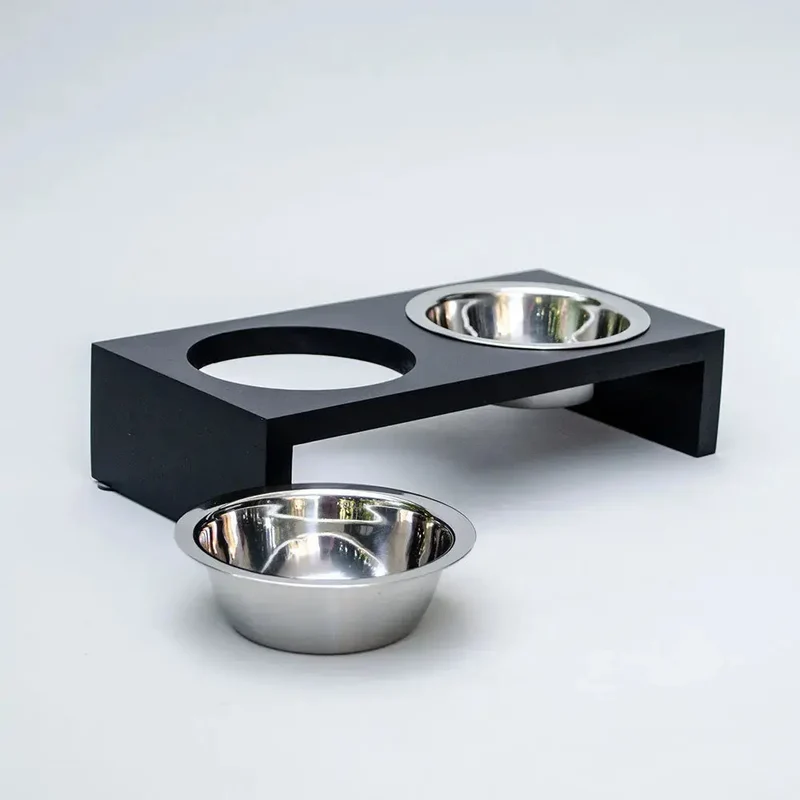 "Food Station" - elegante Futterstation - black