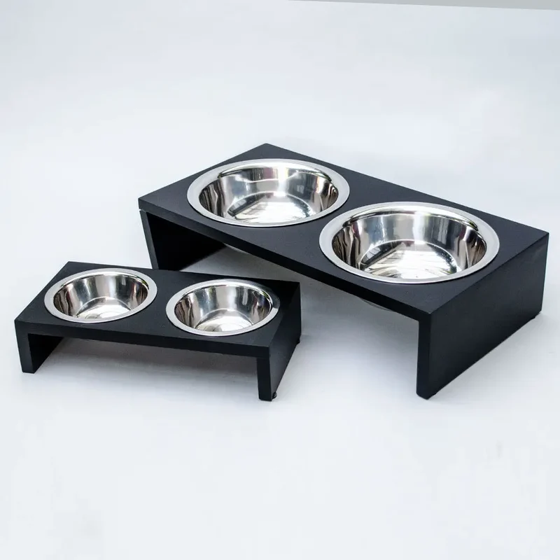 "Food Station" - elegante Futterstation - black