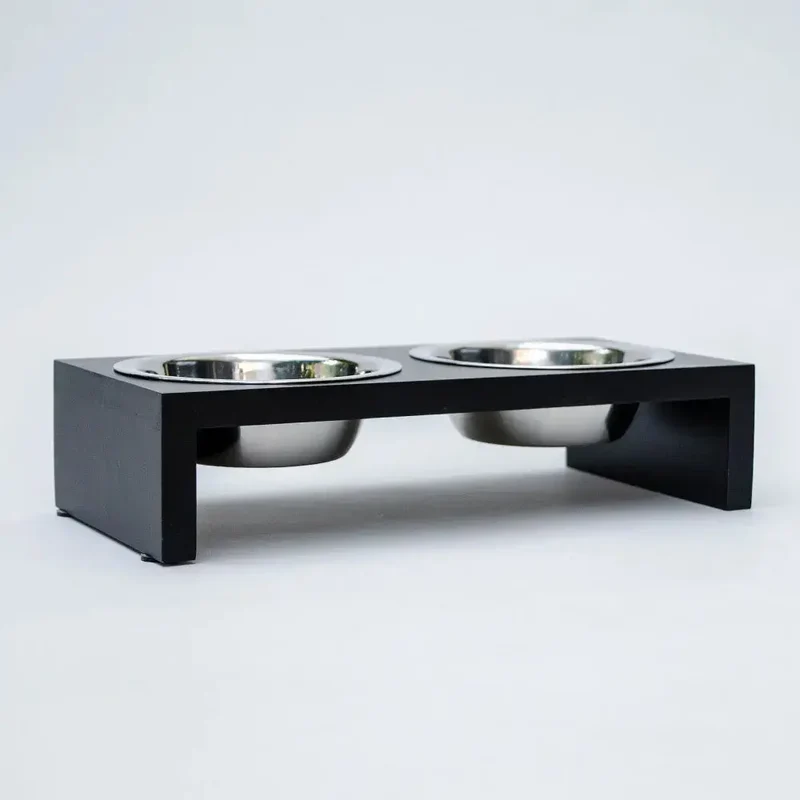 "Food Station" - elegante Futterstation - black