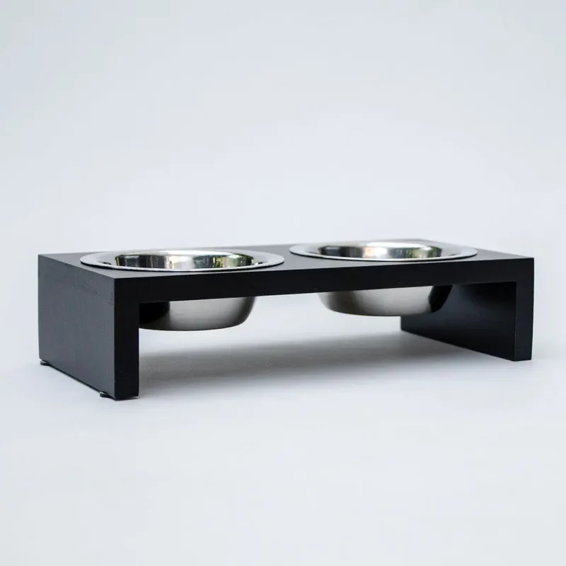 "Food Station" - elegante Futterstation - black