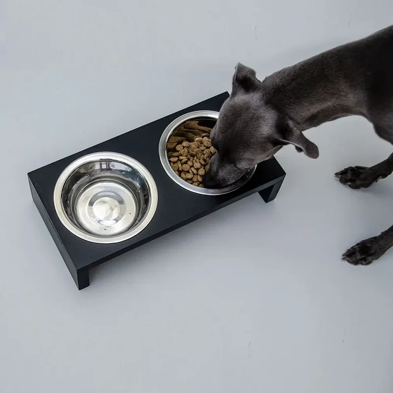 "Food Station" - elegante Futterstation - black