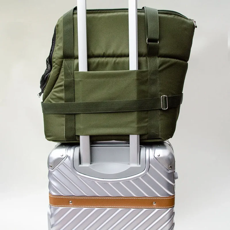 Hundeflugtasche AIR Lunch & Dinner – Oliv