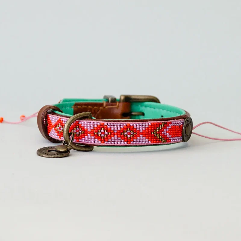 Handgefertigtes Halsband im Bohemian Look - "Sunrise"