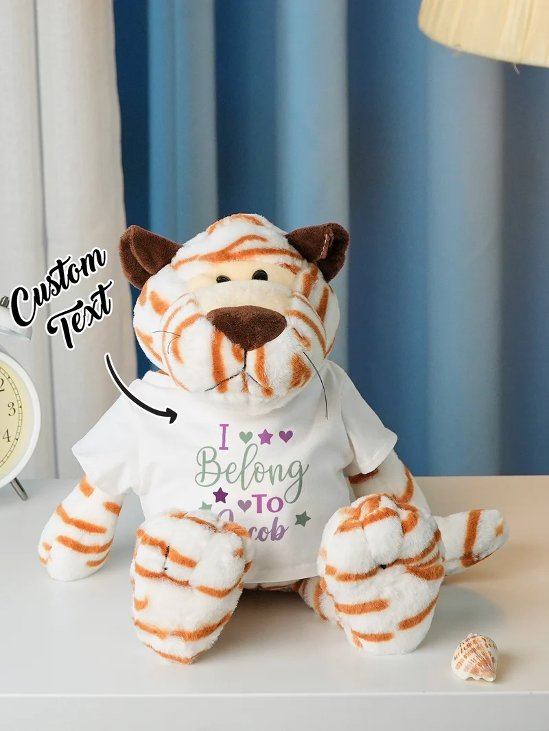 Personalisierte Tier Plüsch Kuscheltier Geburt Ankündigung Geschenk für Baby Shower