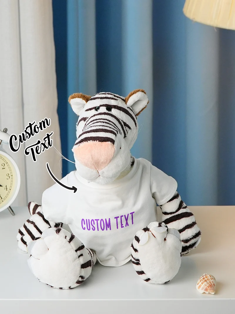 Personalisierte Tier Plüsch Kuscheltier Geburt Ankündigung Geschenk für Baby Shower