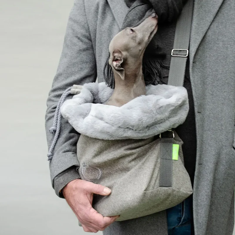 Tragetasche "Puppybag silver"
