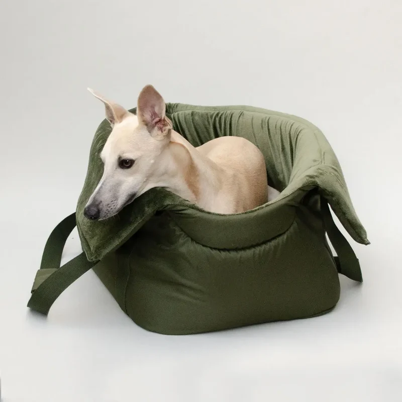 Die Hundetasche "lunch & dinner forest" oliv