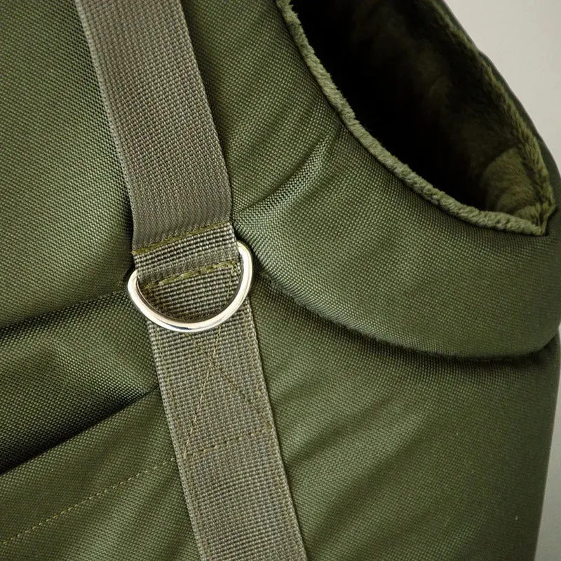 Die Hundetasche "lunch & dinner forest" oliv
