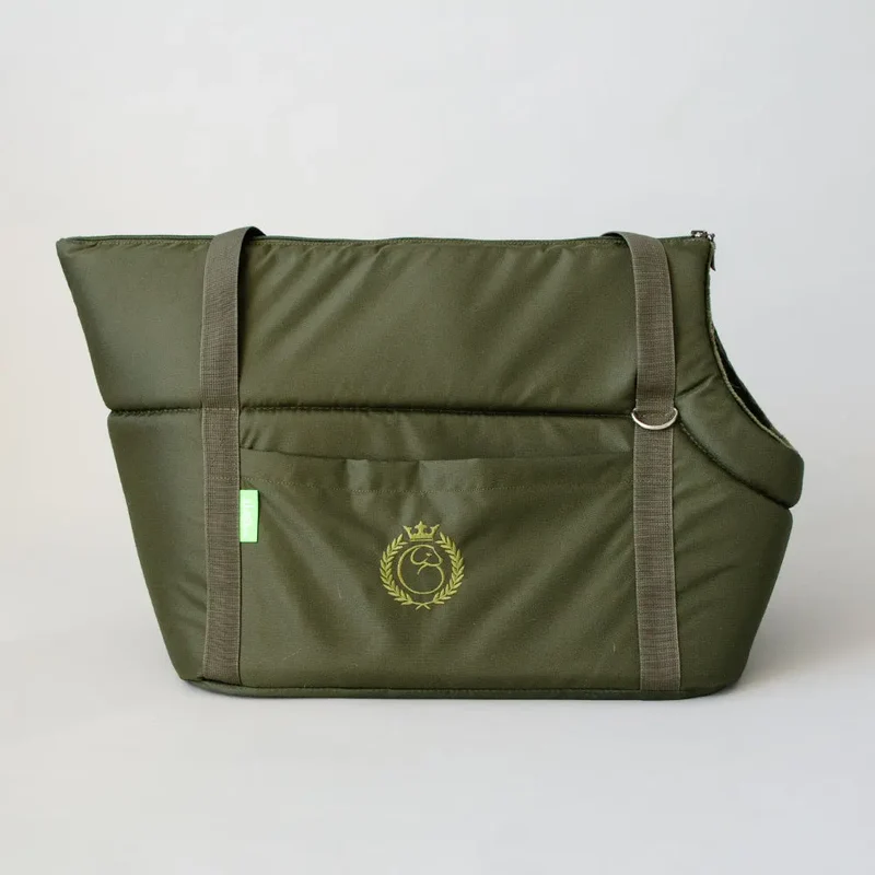 Die Hundetasche "lunch & dinner forest" oliv