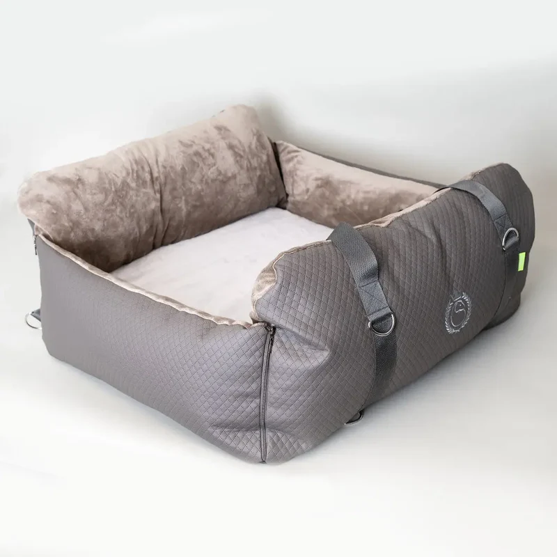 Hundeautositz „Travelbed" – XXXL Creme, bis 35 kg