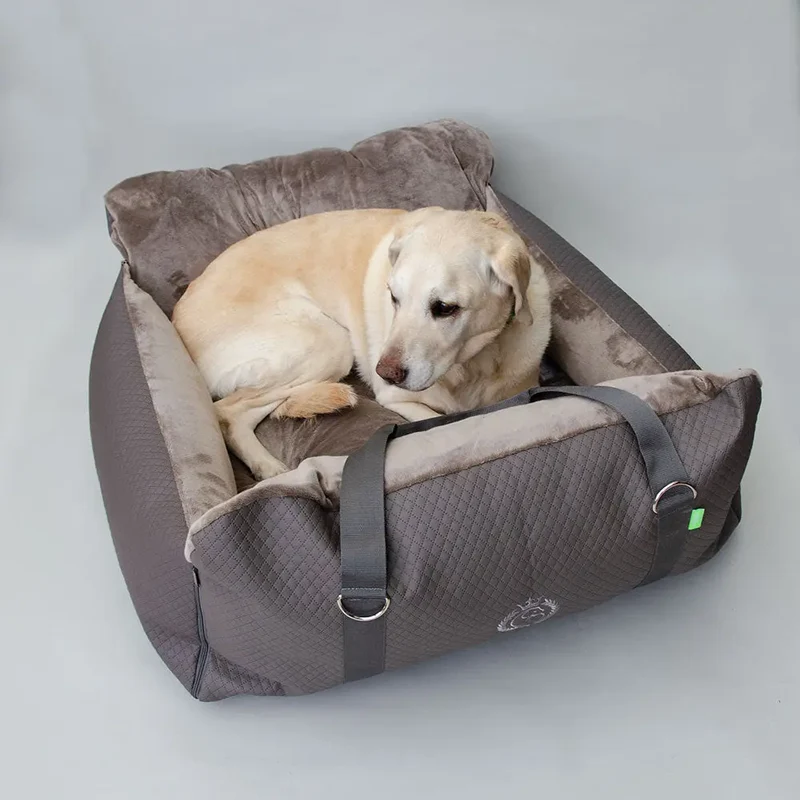 Hundeautositz „Travelbed" – XXXL Creme, bis 35 kg