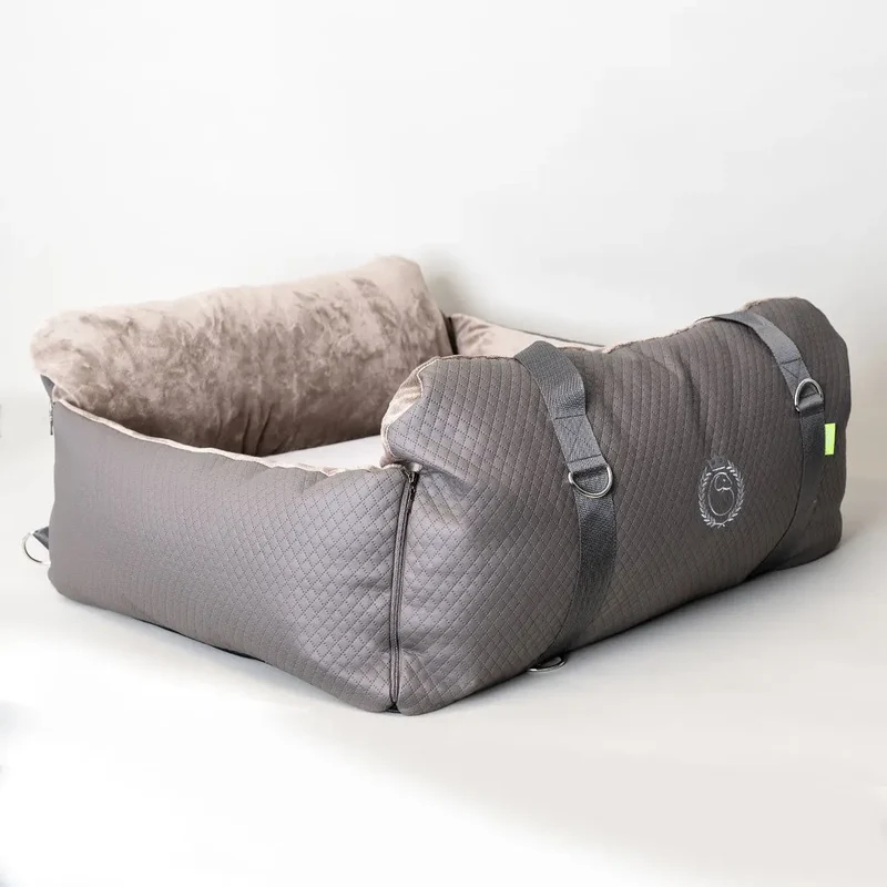 Hundeautositz „Travelbed" – XXXL Creme, bis 35 kg