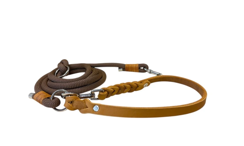 Set | Halsband & Leine 'Braun'
