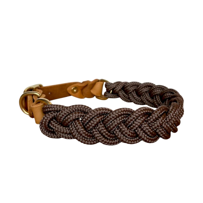 Set | Halsband & Leine 'Braun'