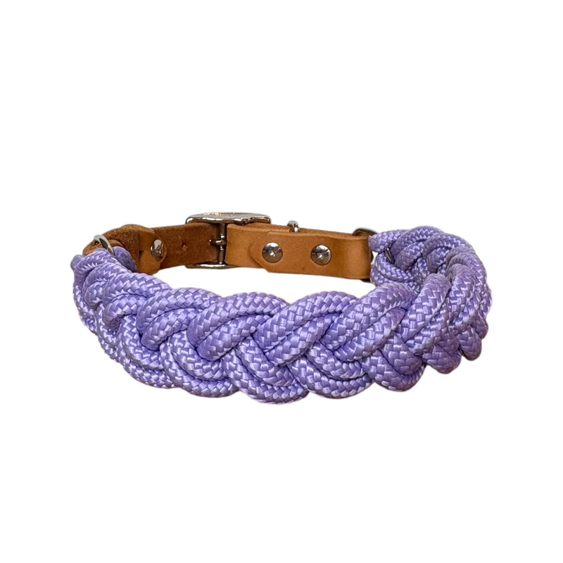 Set | Halsband & Leine 'Bright lila'