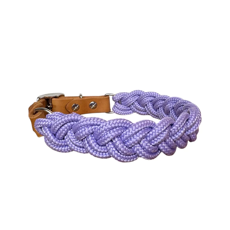 Set | Halsband & Leine 'Bright lila'