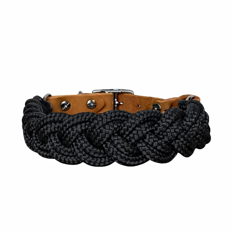 Set | Halsband & Leine 'Schwarz'