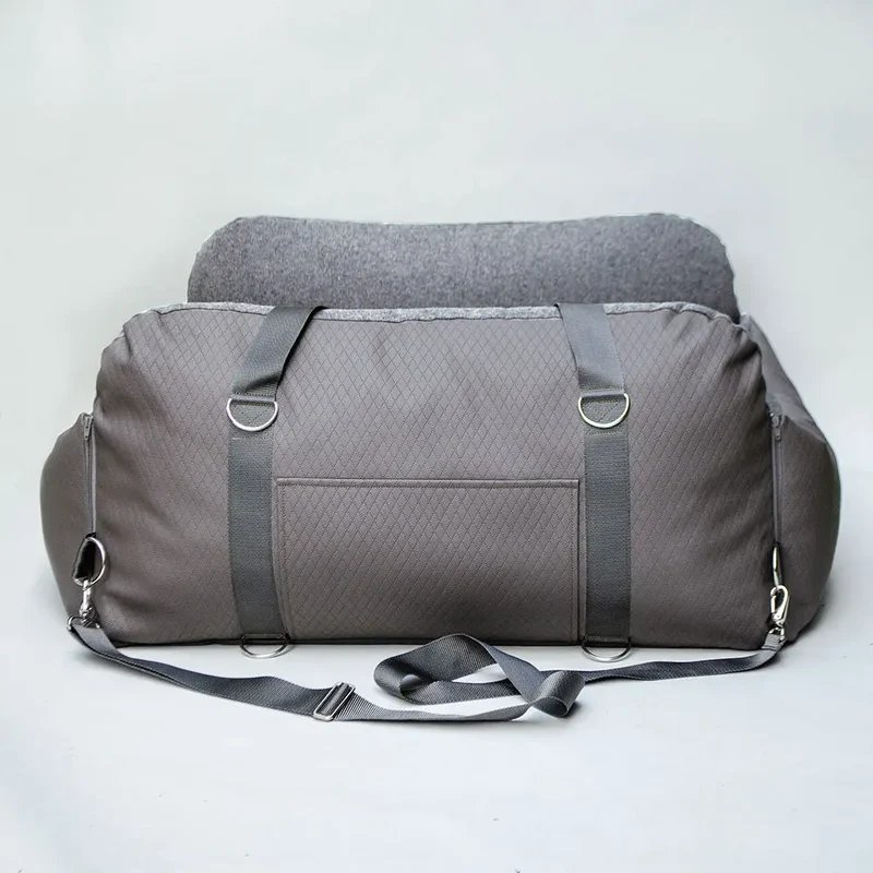Hundeautositz „Travelbed" – XXXL Grau, bis 35 kg
