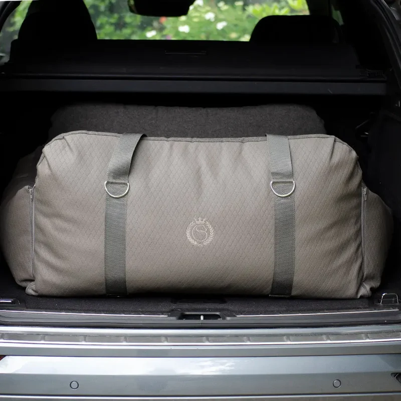 Hundeautositz „Travelbed" – XXXL Grau, bis 35 kg