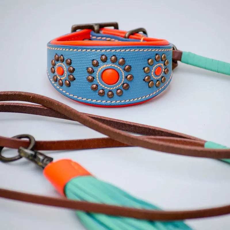"Mix&Match" Lederleine für kleine Hunde