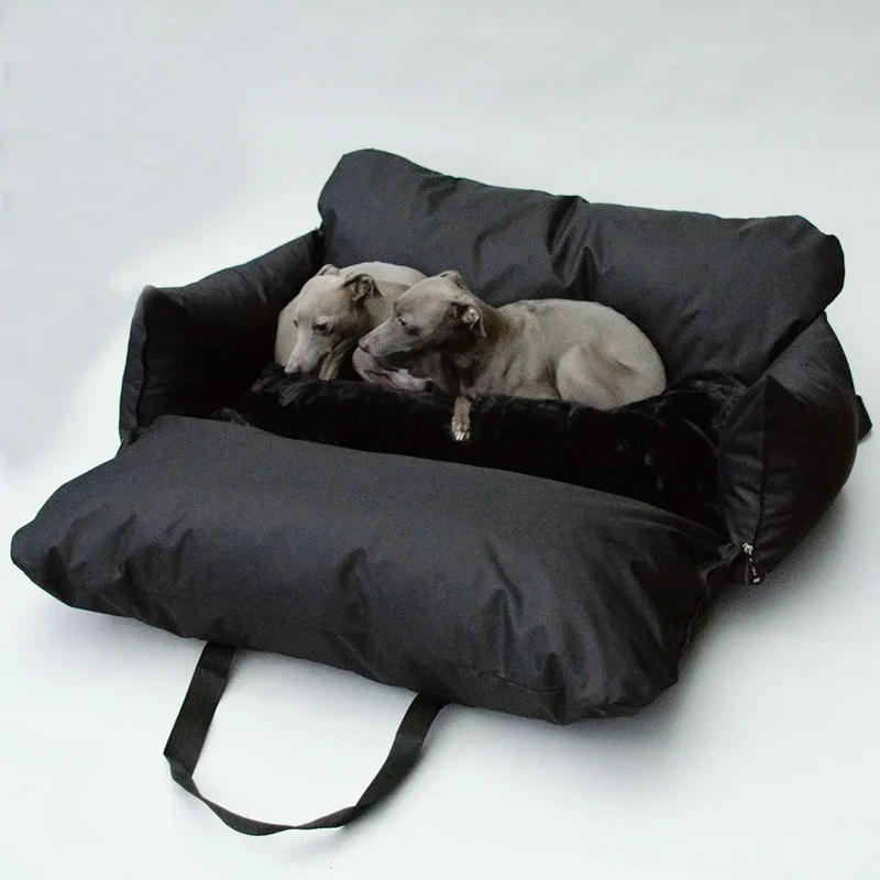Hundeautositz „Black Magic" – XXL-LONG