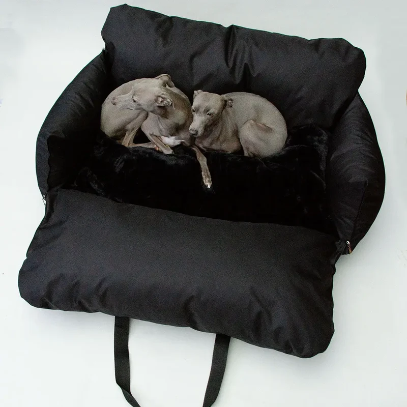 Hundeautositz „Black Magic" – XXL-LONG