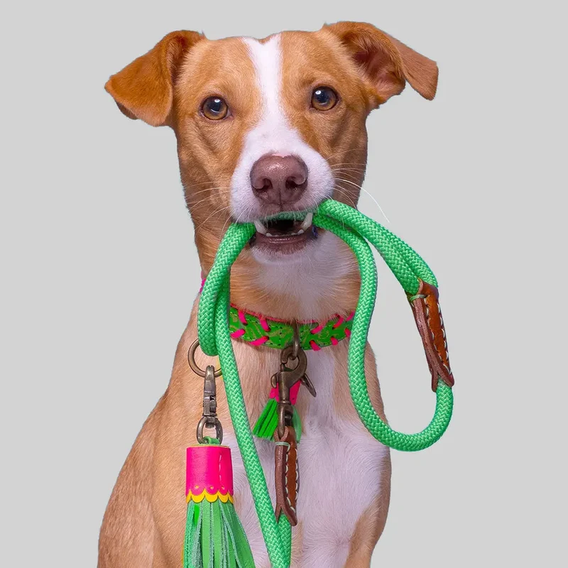 Halsband im Boho Look - "ibiza lounge BIG" - melon