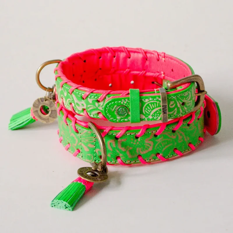Halsband im Boho Look - "ibiza lounge BIG" - melon