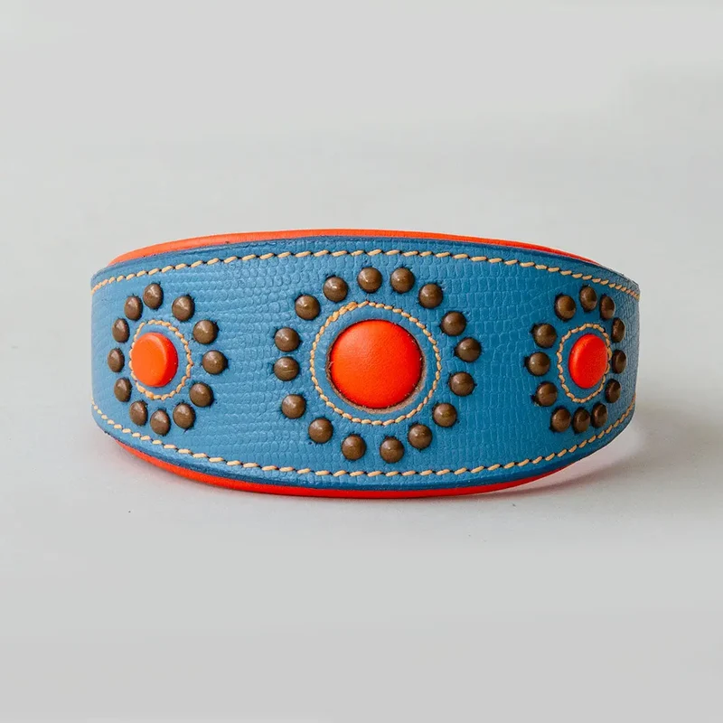 Hundehalsband für Windhunde - "Longnose Blue Sky"