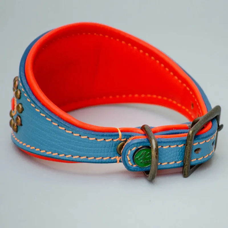 Hundehalsband für Windhunde - "Longnose Blue Sky"